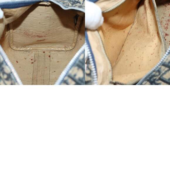 DIOR Trotter Canvas Hand Bag Navy - Picture 12 of 12